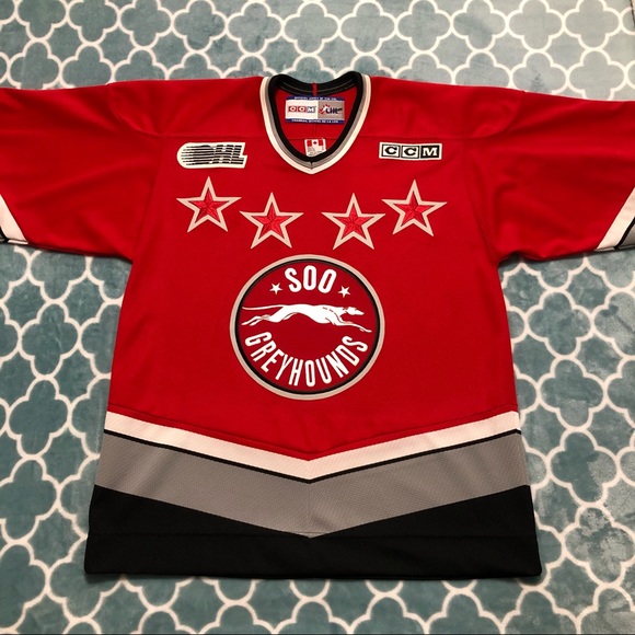 ⛔️SOLD⛔️ CCM SOO GREYHOUNDS CHL JERSEY - Picture 10 of 16